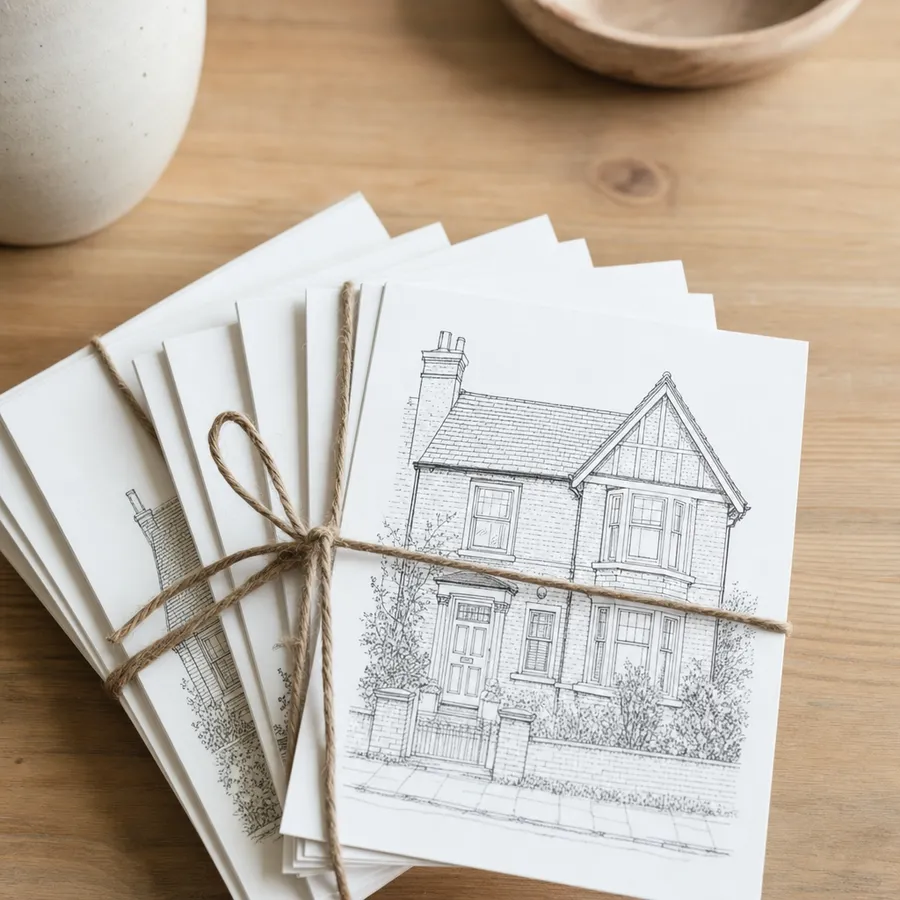 New Home Postcard Set (x6)